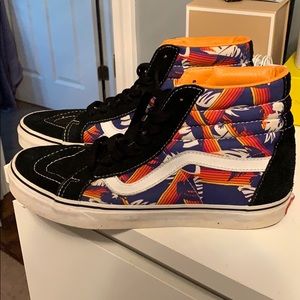 Tropical High Top Vans